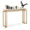 Costway 47" Faux Marble Top Console Table Modern Entryway Table with Anti-toppling Kit